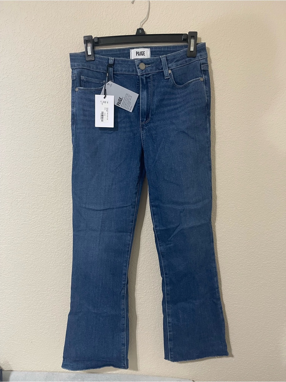 PAIGE Women's Blue Flare Jeans